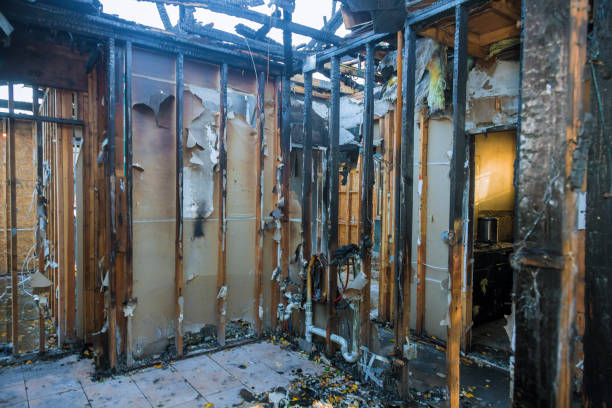 Professional Fire Damage Assessment technician working in Pahokee, FL